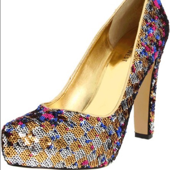 Nine West Shoes - Nine West Sequin Shoes- Sz 7.5